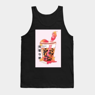 Bubble Kittea - Purrfect Peach Tank Top